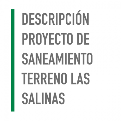 Descripción proyecto de saneamiento