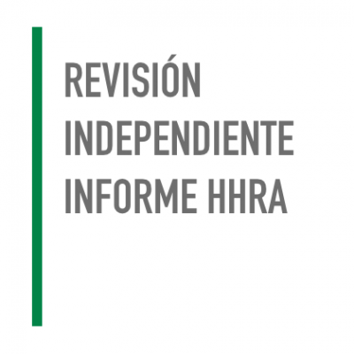 Revisión Independiente Informe HHRA