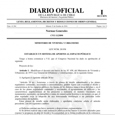 Urbano Ley de Aportes